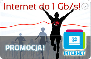 Internet do 1Gb/s. Sprawdź promocyjną ofertę.